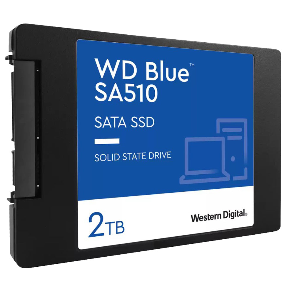 Western Digital WD 2TB Blue SA510 SATA SSD 2.5'/7mm Cased Read 560MB/s Write 520MB/s WDS200T3B0A 5-year Limited Warranty Western Digital WD 2TB Blue SA510 SATA SSD 2.5'/7mm Cased Read 560MB/s Write 520MB/s WDS200T3B0A 5-year Limited Warranty